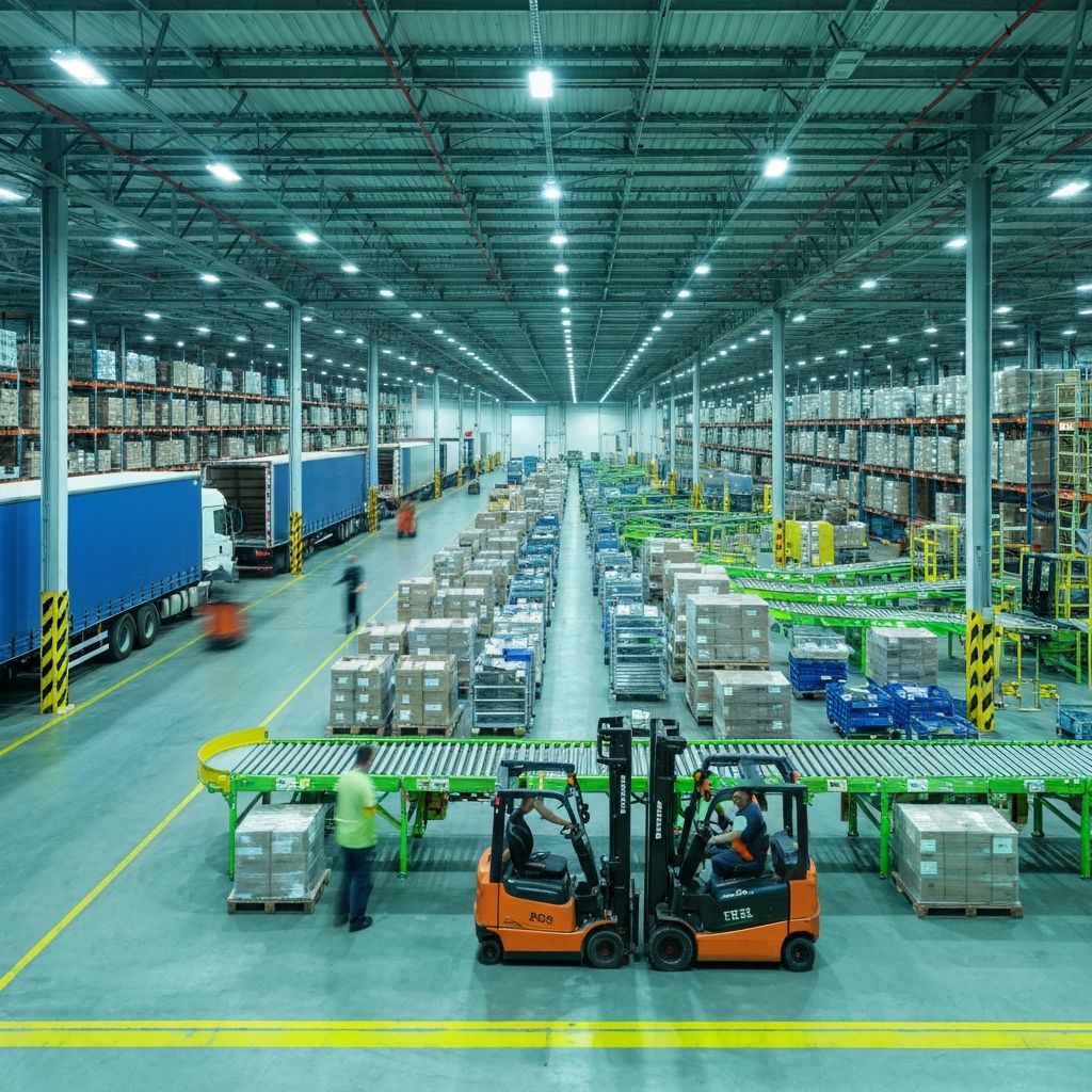 Commercial warehouse distribution center